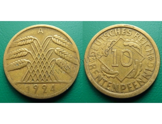 10 rentenpfennig 1924 A