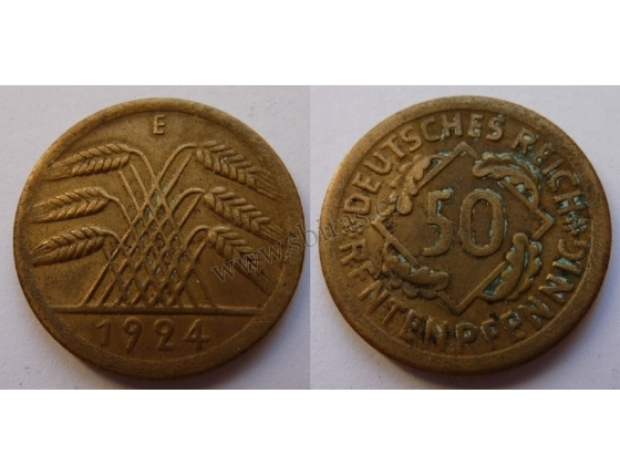 Německo - 50 rentenpfennig 1924 E