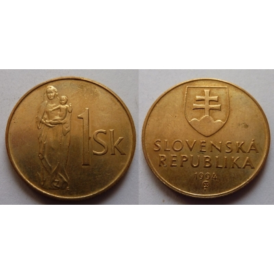 Slovensko - 1 koruna 1994