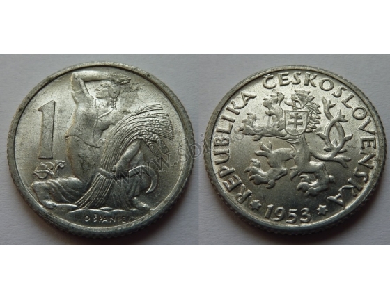 1 koruna 1953 R
