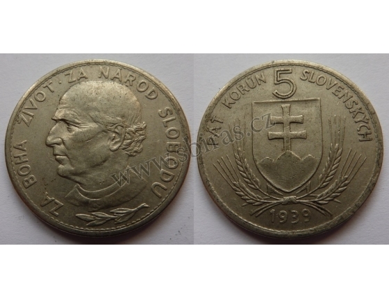 Slovenský štát - 5 korun 1939, VARIANTA