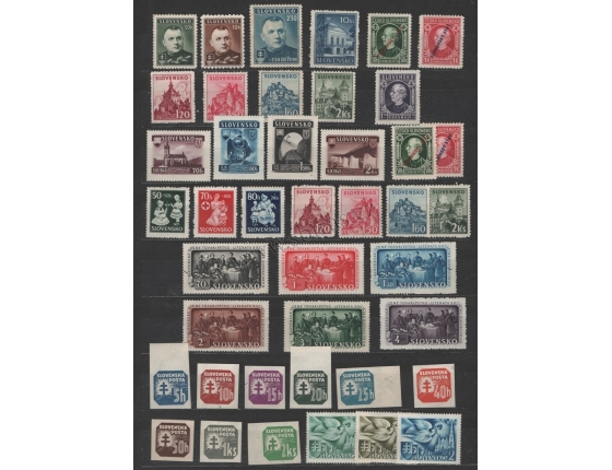 Slovenský štát (1939-1945) - partie známek