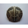Vzorný student Vojenské katedry, mincovna Kremnica, odznak šroubovací