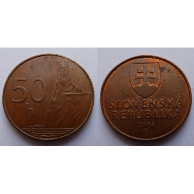 Slovensko - 50 haléřů 2006