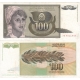 Jugoslávie - bankovka 100 dinara 1991