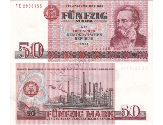 Východní Německo - bankovka 50 marek 1971