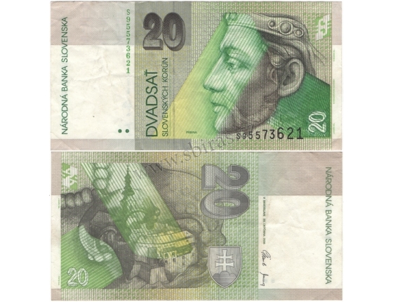 Slovensko - bankovka 20 korun 2006