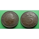 Holandsko - 5 cents 1950