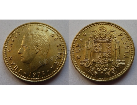 Španělsko - 1 peseta 1975