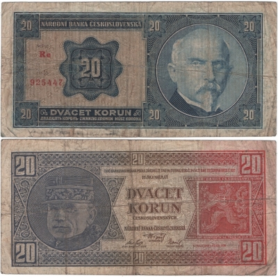20 korun 1926, série Re