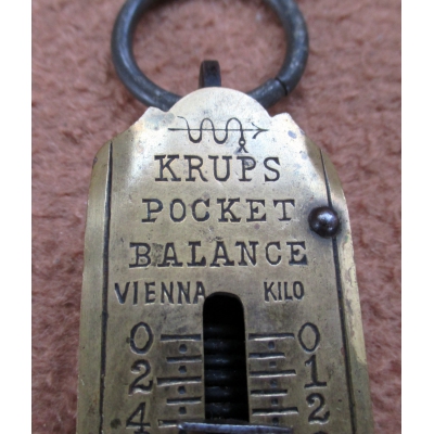 Historická kapesní váha - mincíř Krups