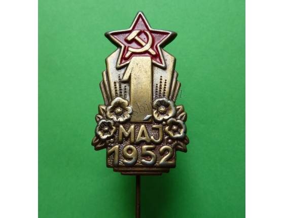 1. máj 1952, odznak jehla