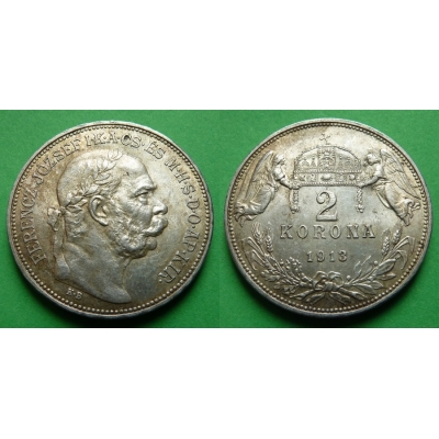2 koruny 1913 K.B.