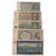 Sada5 bankovek Protektorát Čechy a Morava - 5, 10, 20, 50 a 100 korun