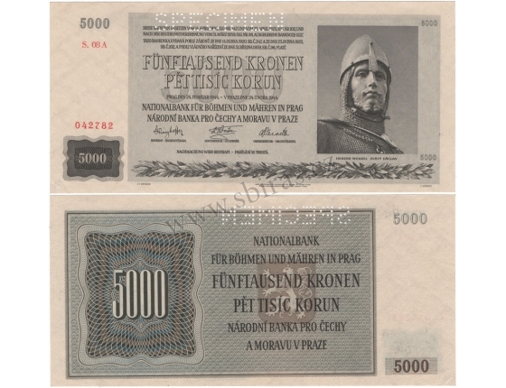 5000 korun 1944