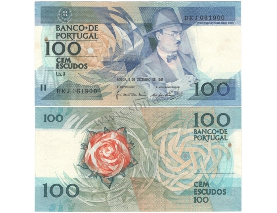 Portugalsko - bankovka 100 escudos 1987