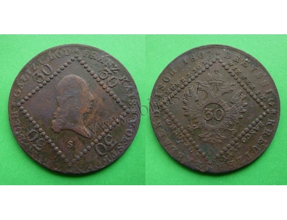 František I. - 30 krejcarů 1807 S
