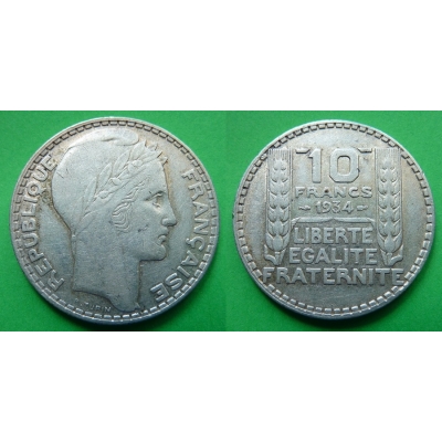 Francie - 10 franků 1934