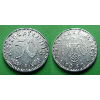 Nacistické Německo - 50 pfennig 1942 A