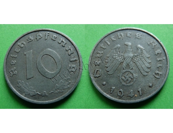 Nacistické Německo - 10 pfennig 1941 A