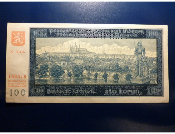 100 korun 1940 S.33Gb