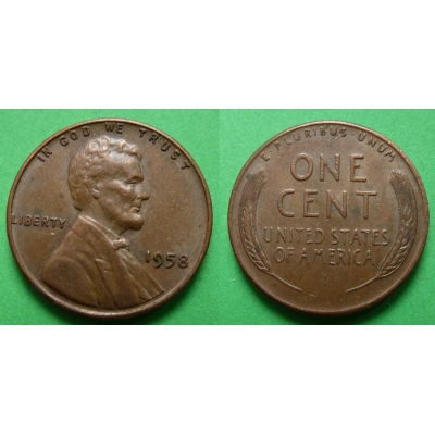 Spojené státy americké - 1 cent 1958