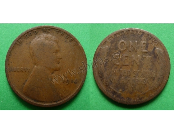 Spojené státy americké - 1 cent 1914