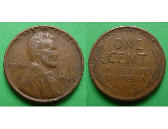 Spojené státy americké - 1 cent 1945