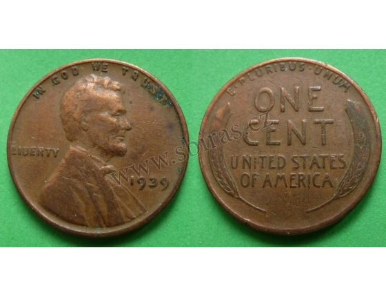 Spojené státy americké - 1 cent 1939