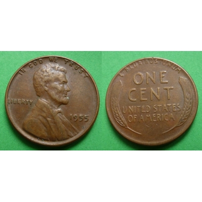 Spojené státy americké - 1 cent 1955