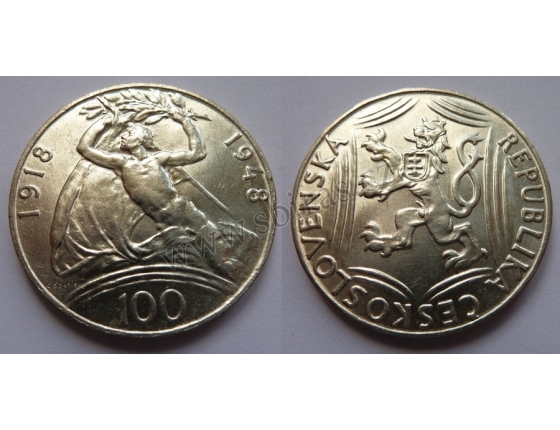 100 korun 1948 - Třicáté výročí vzniku Československa