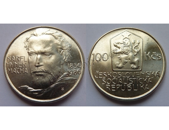 100 korun 1986 - Karel Hynek Mácha