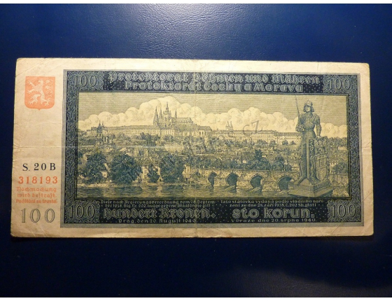 100 korun 1940 S.20B