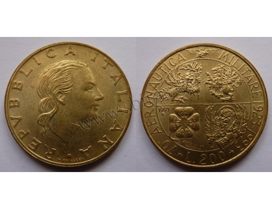 Itálie - 200 lire 1993