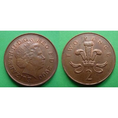 Velká Británie - 2 pence 2000