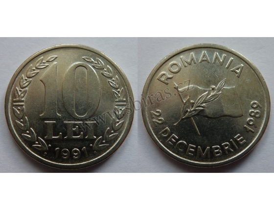 Rumunsko - 10 lei 1991