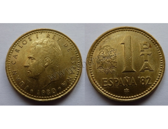 Španělsko - 1 peseta 1980