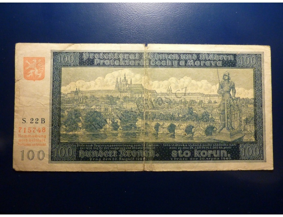 100 korun 1940 S.22B