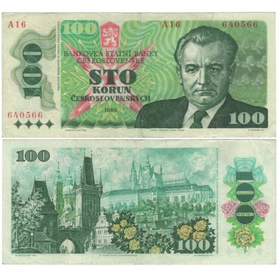 100 korun 1989