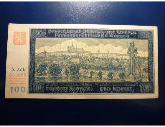 100 korun 1940 S.32B