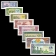 Laos - sada 8 bankovek 1, 5, 10, 20, 50, 100, 500, 1000 Kip UNC