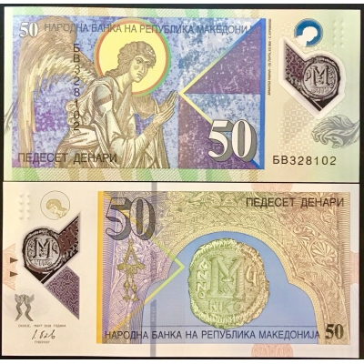 Makedonie - bankovka 50 denárů 2018 UNC