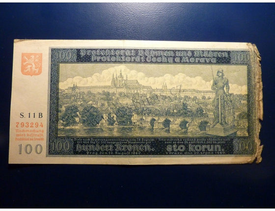100 korun 1940 S.11B