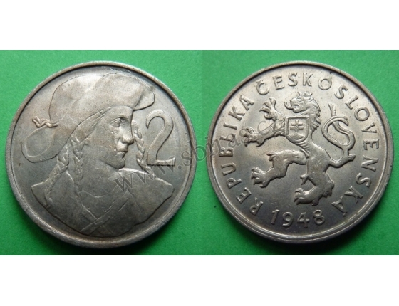 2 koruny 1948