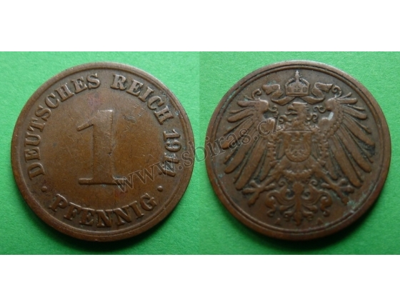 Německé císařství - 1 pfennig 1911