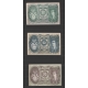 Rakousko - sada 3 nouzových bankovek 1920, Hausmening