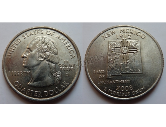 Spojené státy americké - 1/4 dolaru 2008