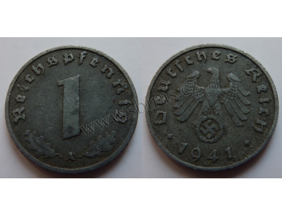 Nacistické Německo - 1 pfennig 1941 A