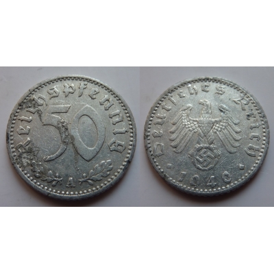 Nacistické Německo - 50 pfennig 1940 A