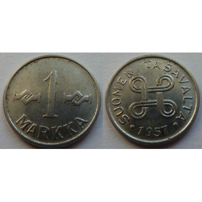 Finsko - 1 markka 1957